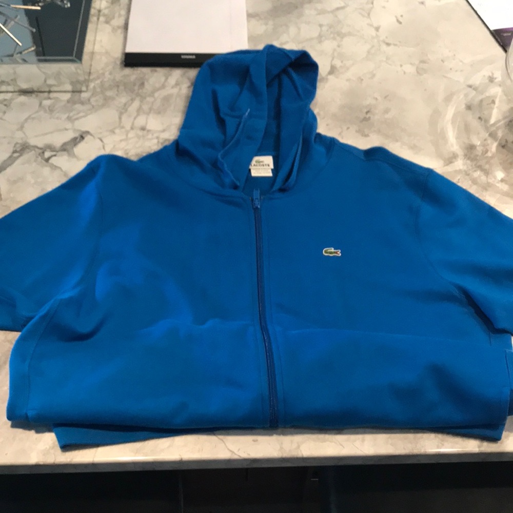 Blue Lacoste Hoodie size 7 XL sweater